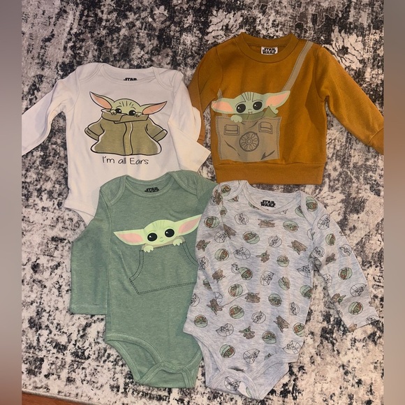 Baby Yoda Themed Baby Clothing Bundle - Picture 1 of 4